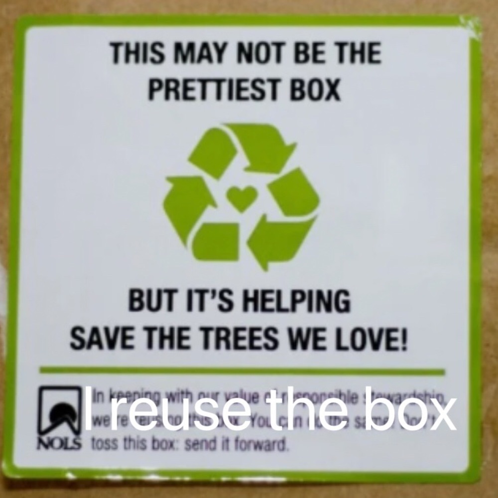 I reuse the box
